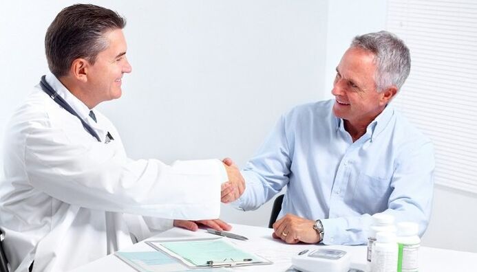 cita con el médico para la prostatitis